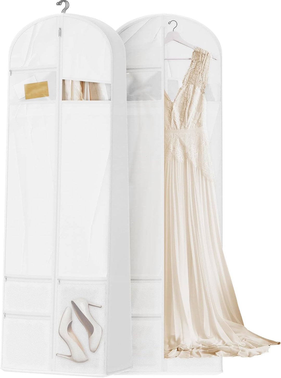 Ergonomic design: Heavy-duty garment bag with comfortable handles for easy, portable travel.