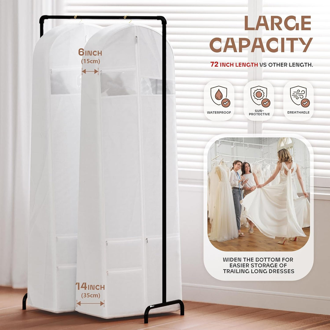 Travel garment bag with reinforced fabric, ensuring heavy-duty protection for your clothing.