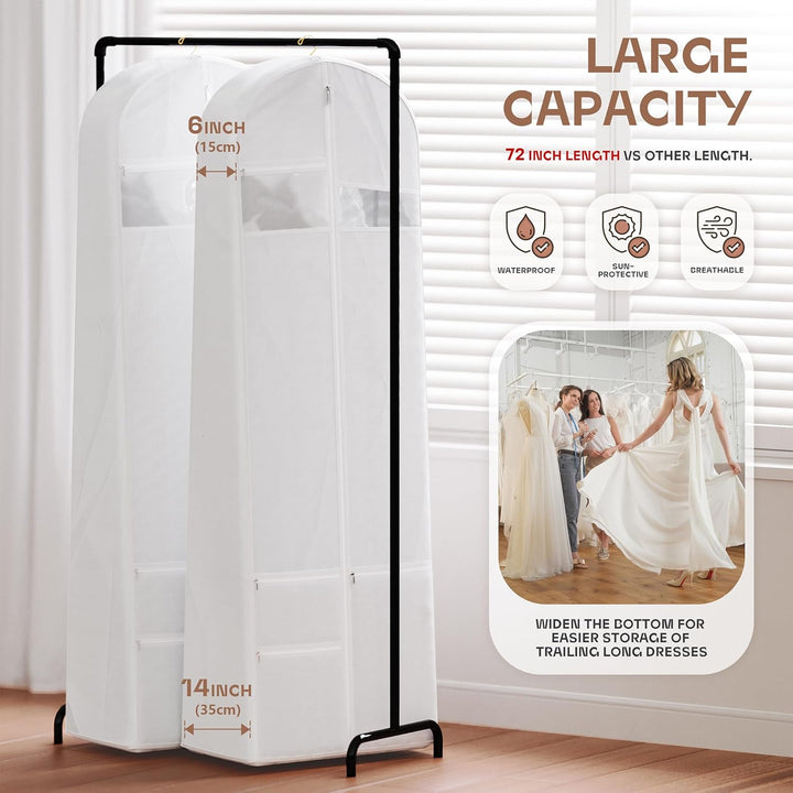 Travel garment bag with reinforced fabric, ensuring heavy-duty protection for your clothing.