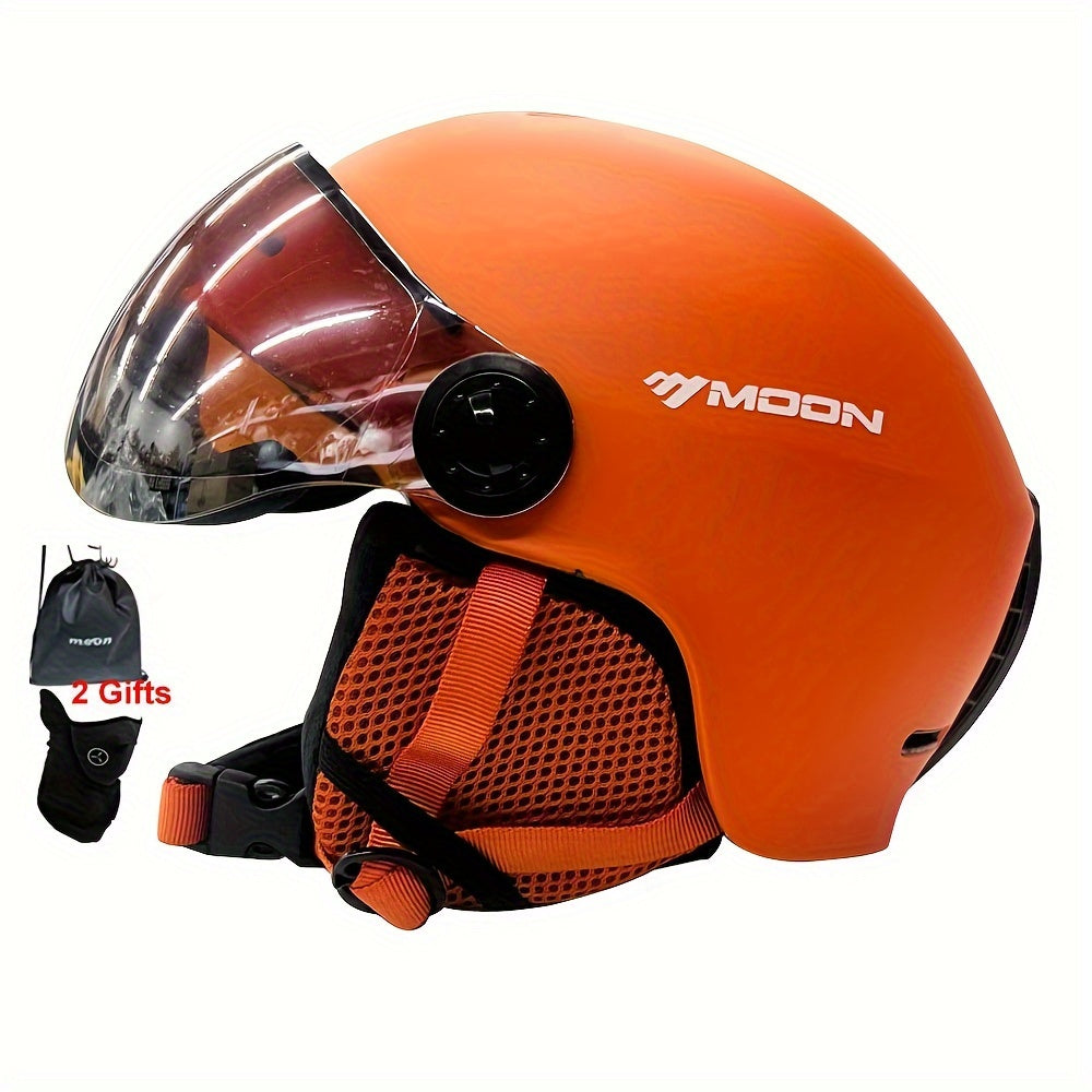Breathable ski helmet with ventilation for comfortable winter sports. Ideal head protection for slopes.