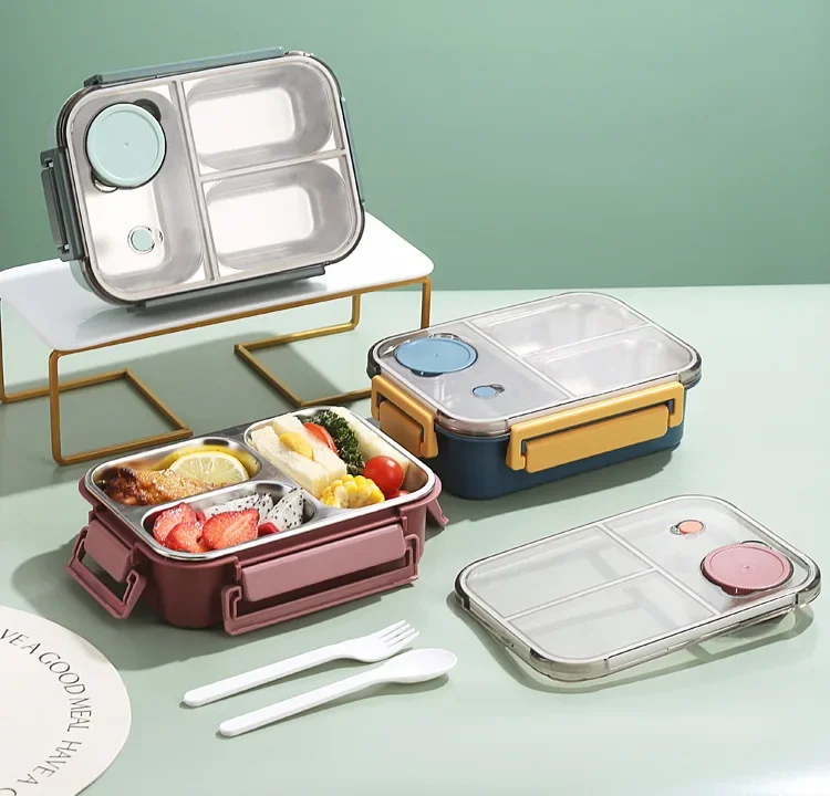 Portable insulated food warmer lunch box, perfect for keeping meals fresh on the go.
