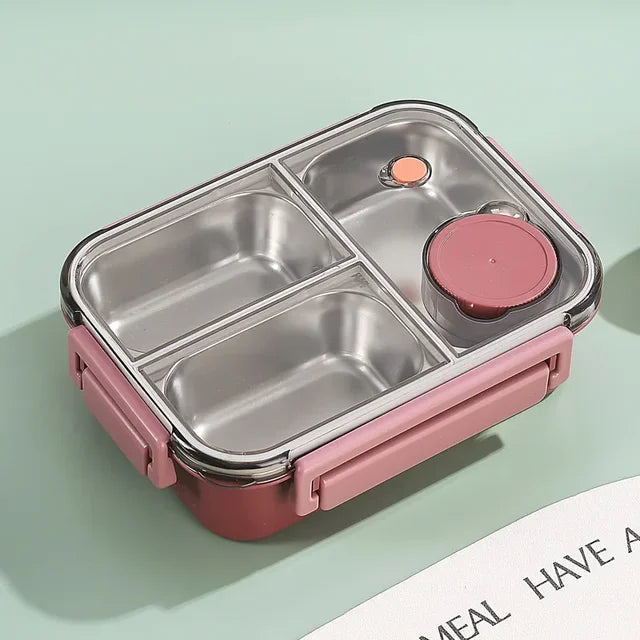 Travel lunch container, unisex & portable, ideal for work, school, or picnics.