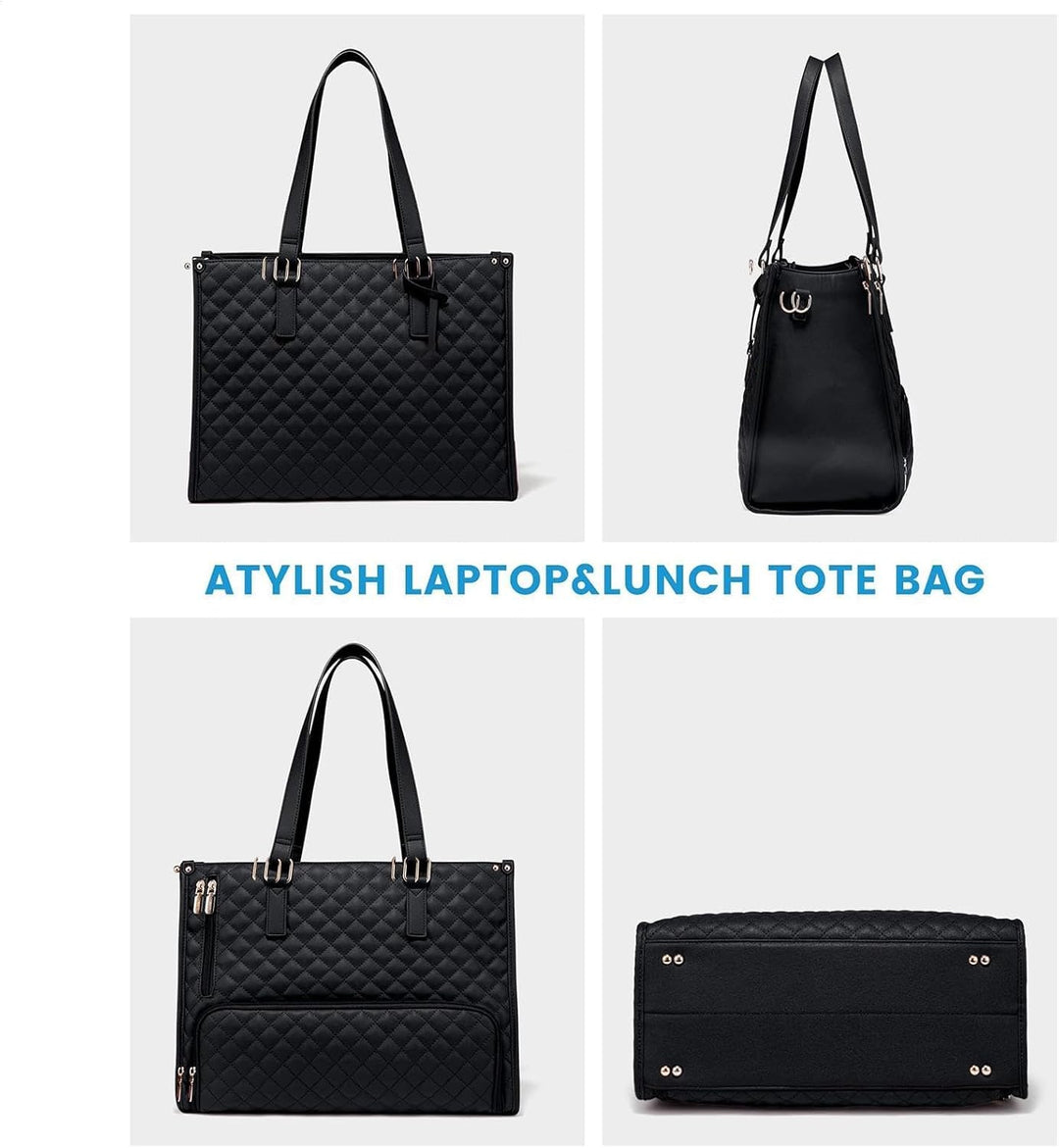 Practical unisex commuter bag with insulated lunch section & laptop compartment, great for office workers & travelers.