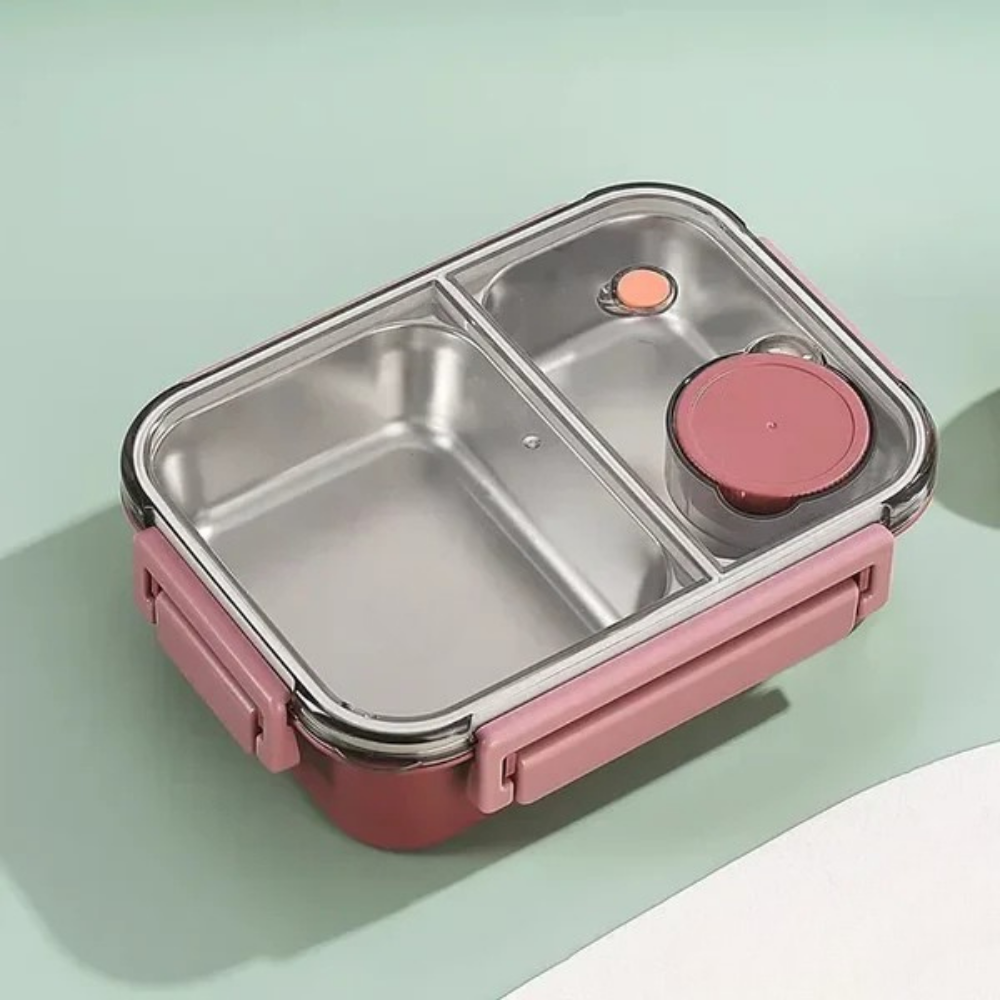Eco-friendly BPA-free insulated food jar. Reusable stainless steel lunch box, perfect for warm school meals.