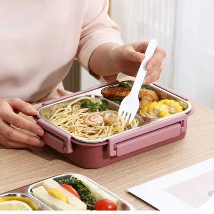 Insulated food jar for hot or cold meals. Stainless steel lunch box for meal prep, work, school, and picnics.