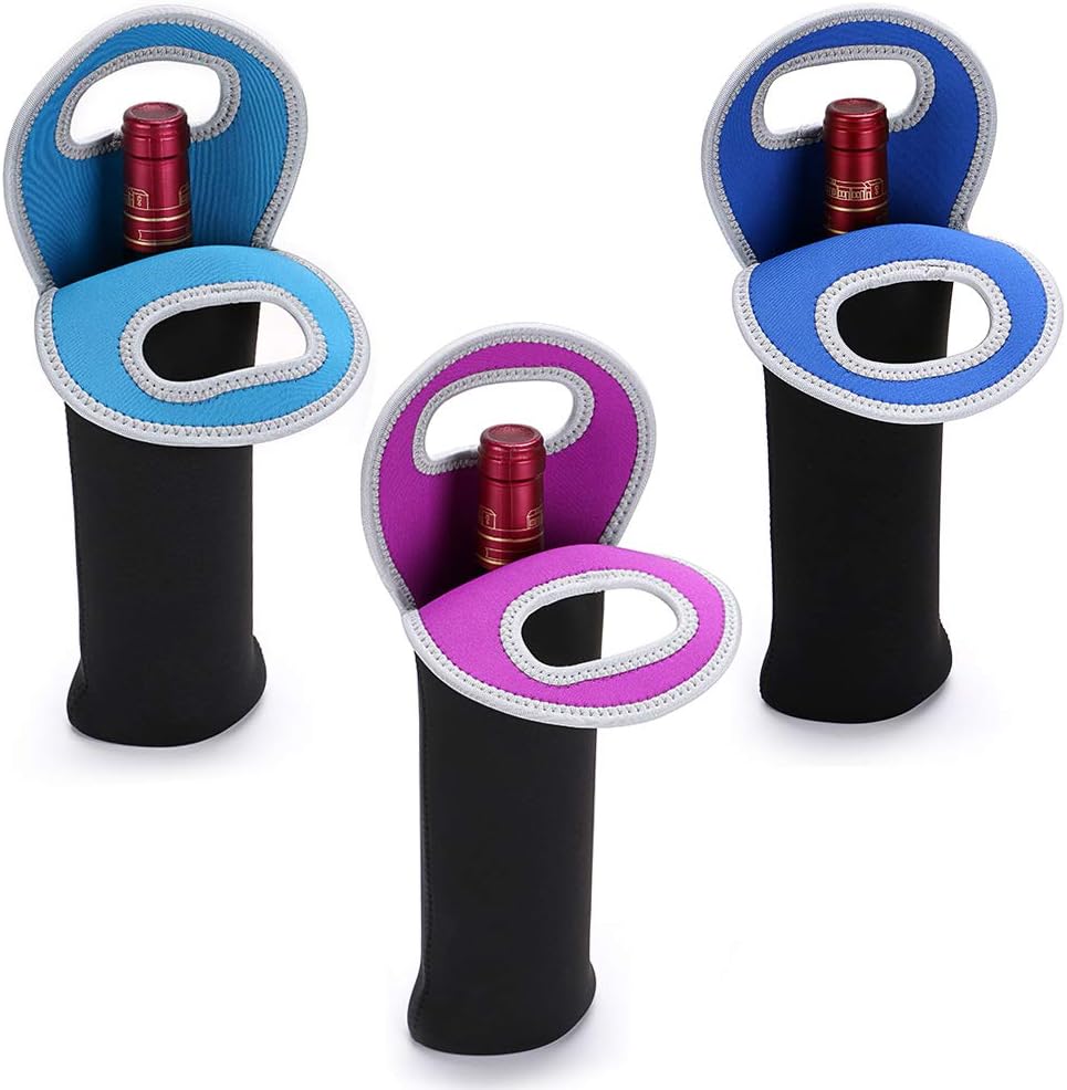 Unisex insulated wine carrier, dual bottle tote for travel and picnics.