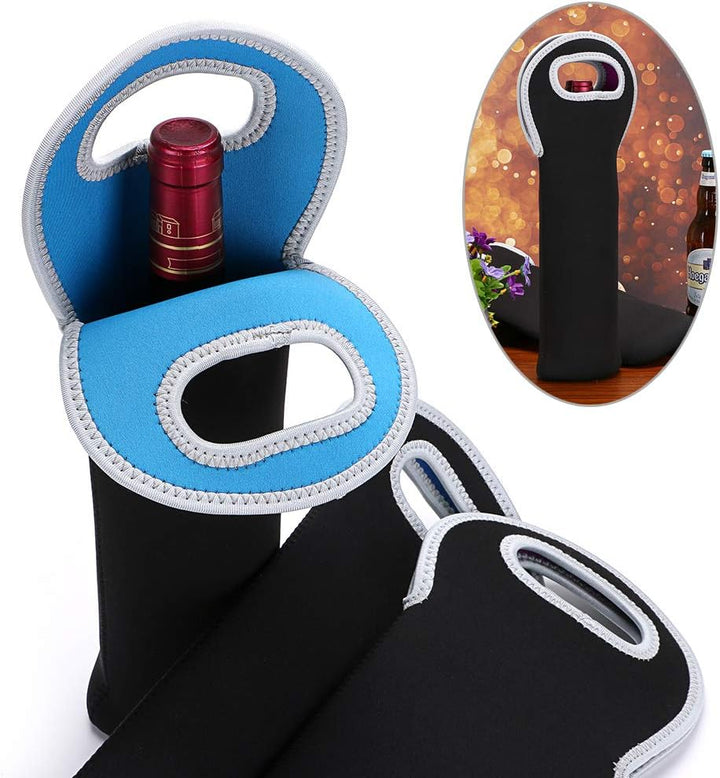 Outdoor gear: insulated dual wine bottle carrier, keeps beverages cool.