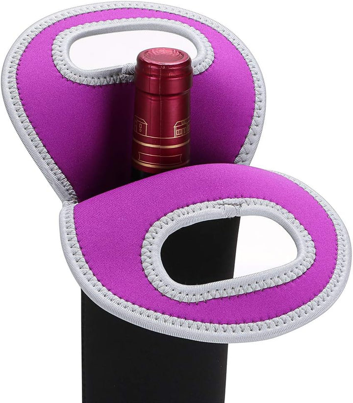 Neoprene insulated travel bag, perfect for two wine bottles & beverages.