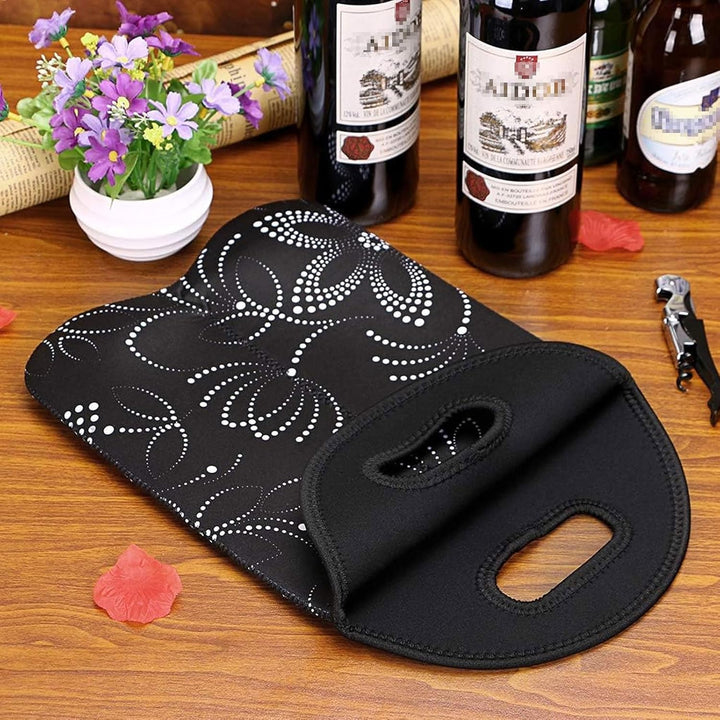 Outdoor insulated wine cooler, dual bottle capacity for adventures.
