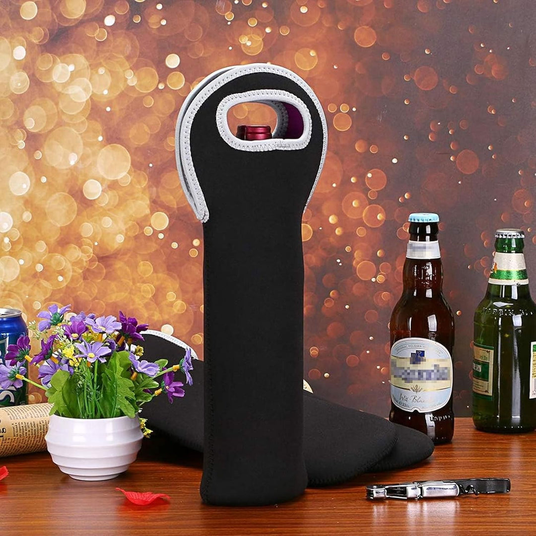 Dual bottle insulated wine tote, versatile travel bag & picnic accessory.