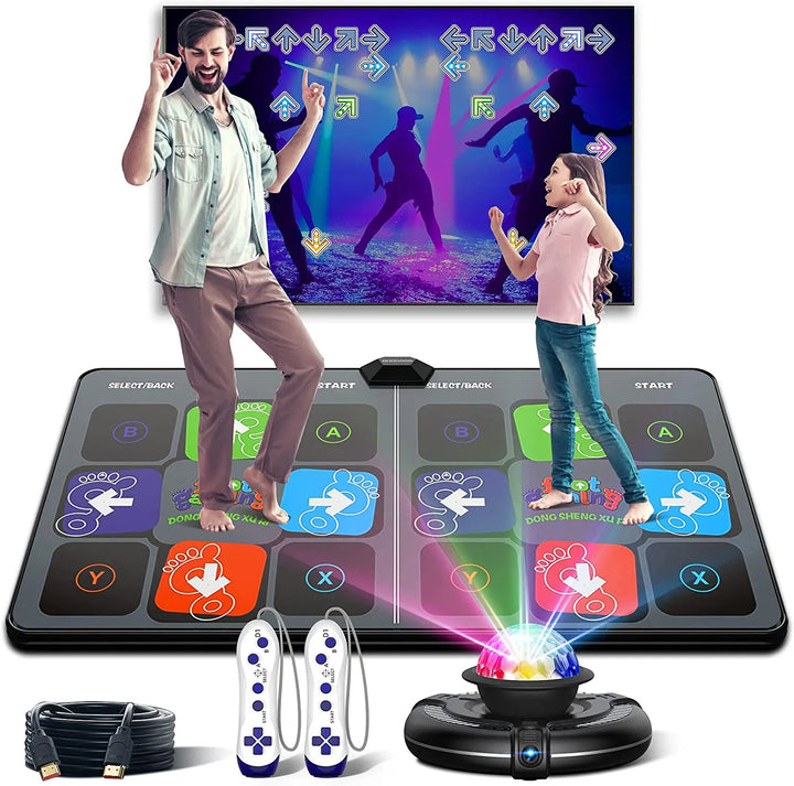 Unisex interactive dance mat for family fitness, active play & fun home workouts.