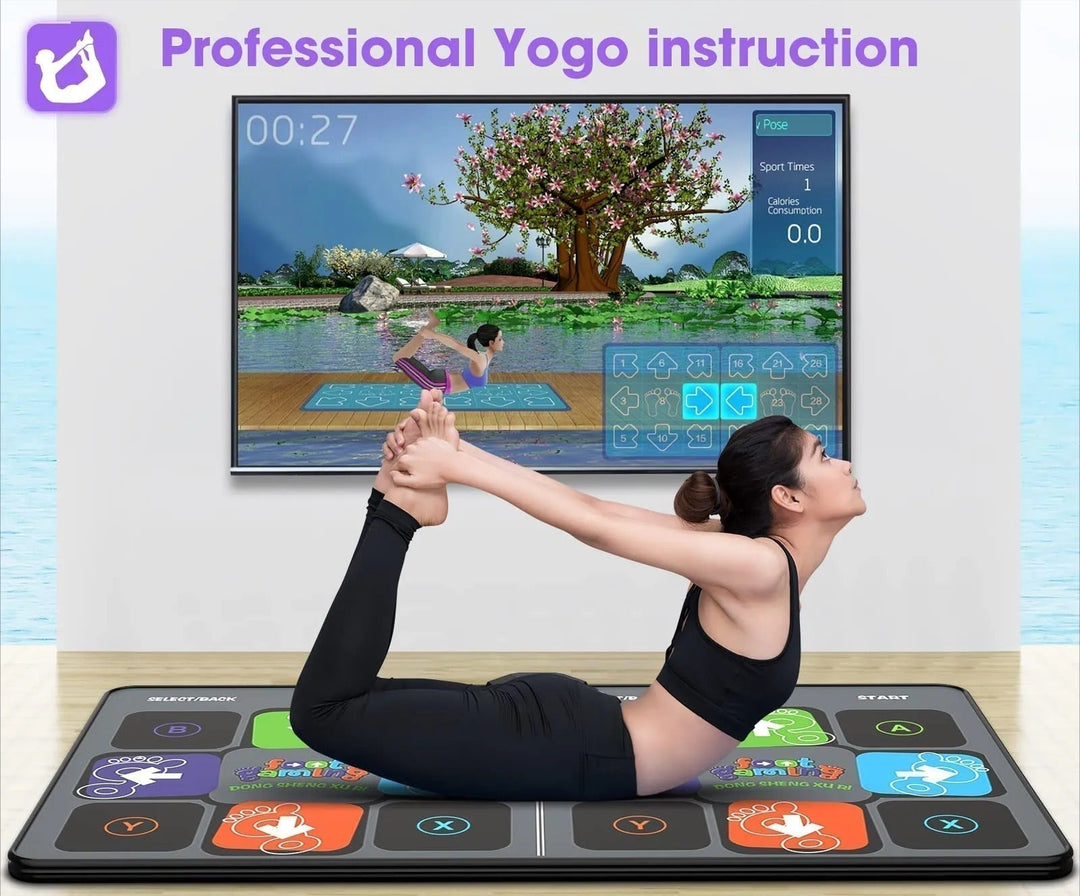 Multi-generational interactive dance mat, blending fun, fitness, and active home entertainment.