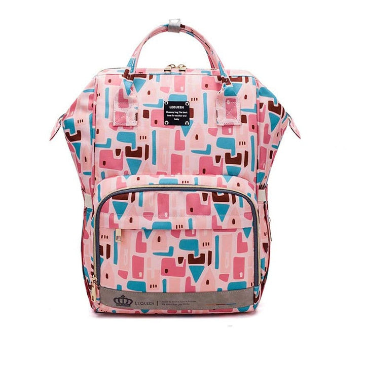 Unisex large-capacity baby nappy backpack with multi-pockets, waterproof, ideal for new parents & travel.