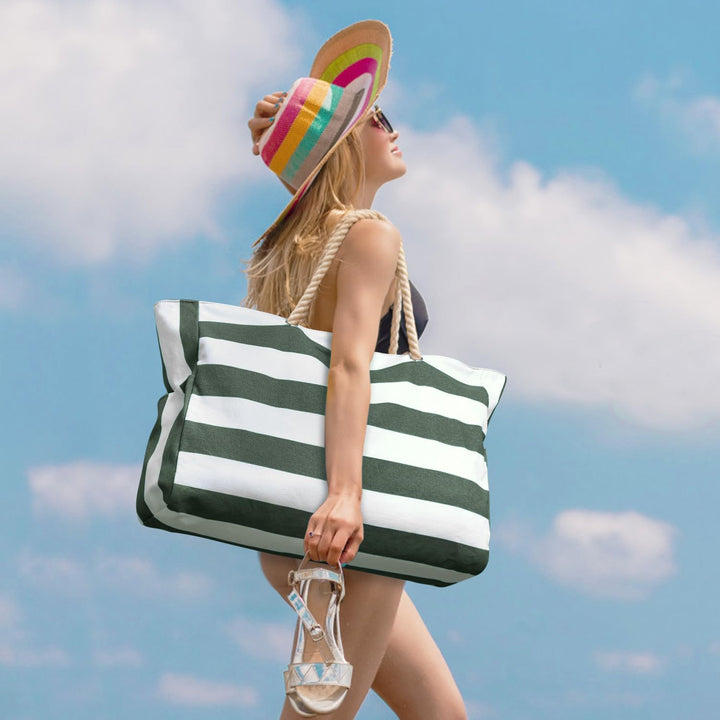 Spacious unisex tote bag, large waterproof design for work & travel essentials.