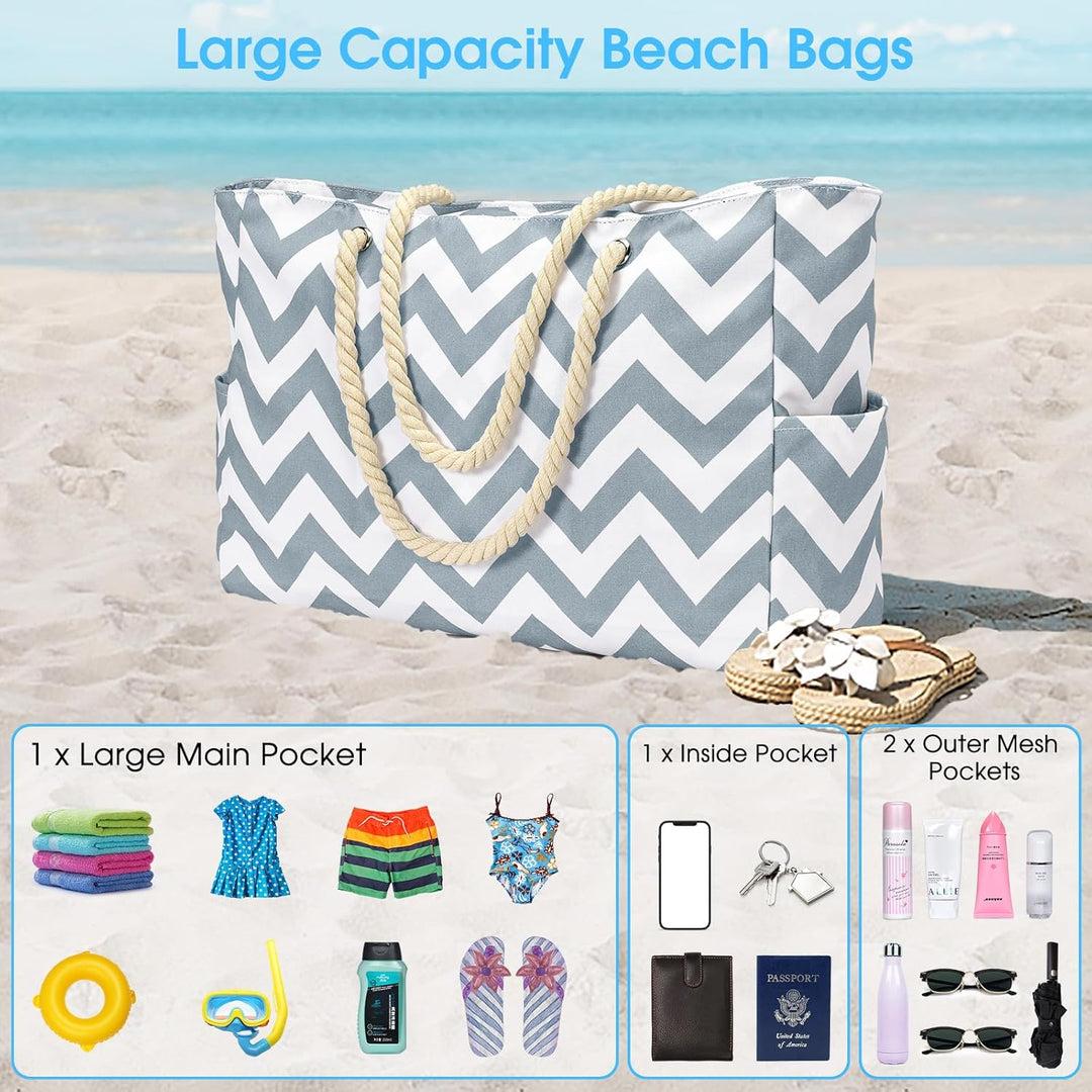 Lightweight feel large waterproof tote, unisex, easy to carry for travel.