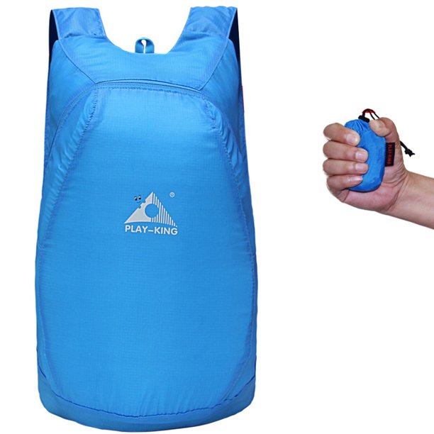 Lightweight 20L foldable backpack, water-resistant for travel, hiking, and daily compact storage.