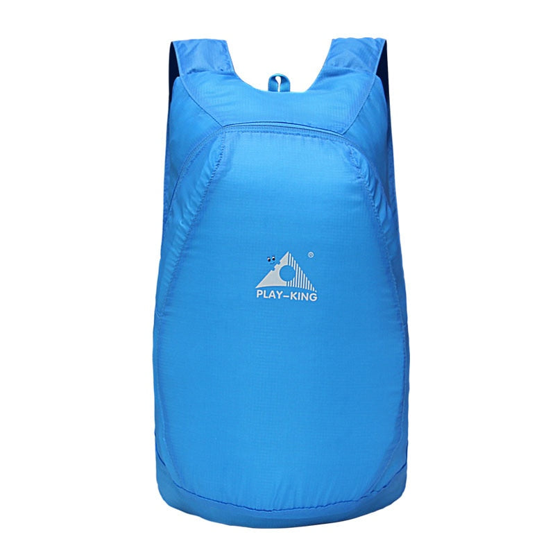 Unisex portable 20L travel backpack, water-resistant, lightweight, and foldable for versatile use.
