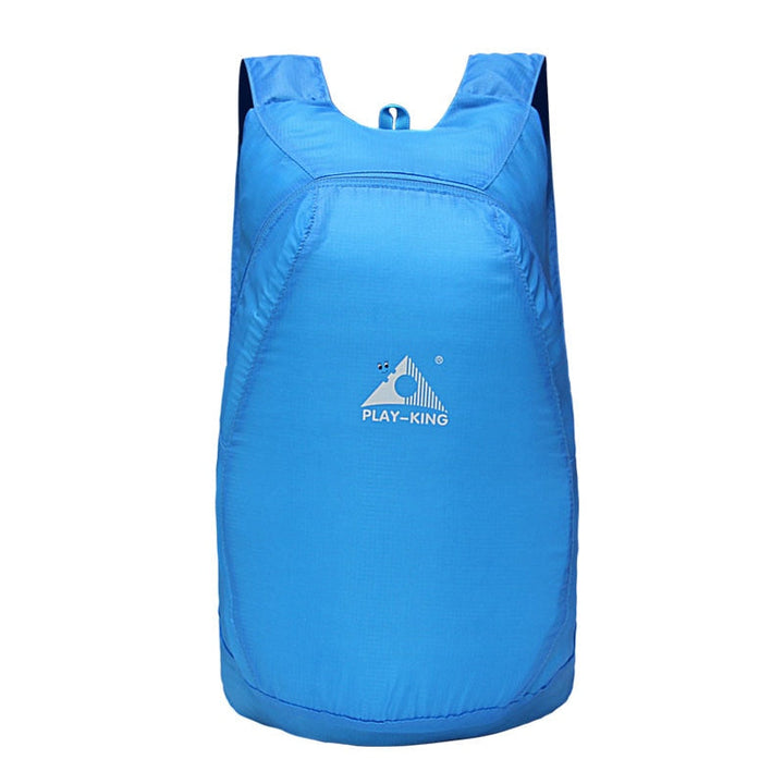Unisex portable 20L travel backpack, water-resistant, lightweight, and foldable for versatile use.