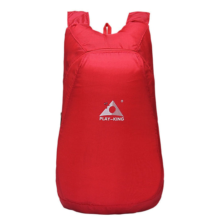 Portable 20L water-resistant travel backpack, lightweight and foldable for easy packing & adventure.