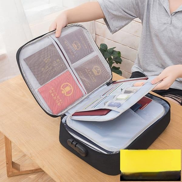 Keep passports & deeds safe with this multi-layer lockable waterproof document storage organizer.