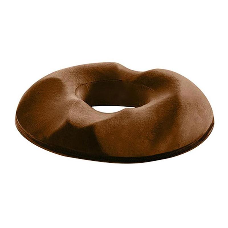 Unisex pressure-relieving seat cushion. Ergonomic memory foam for coccyx & hemorrhoid pain relief.
