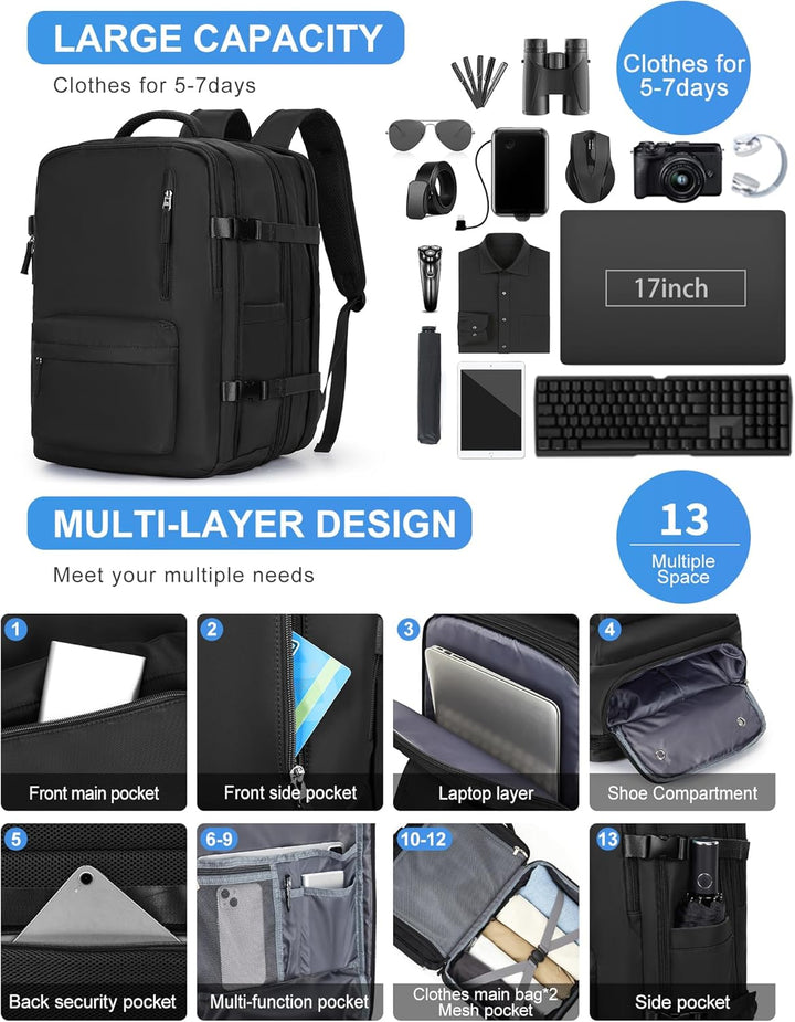 High-capacity unisex laptop messenger bag with multiple compartments & an adjustable strap for all essentials.
