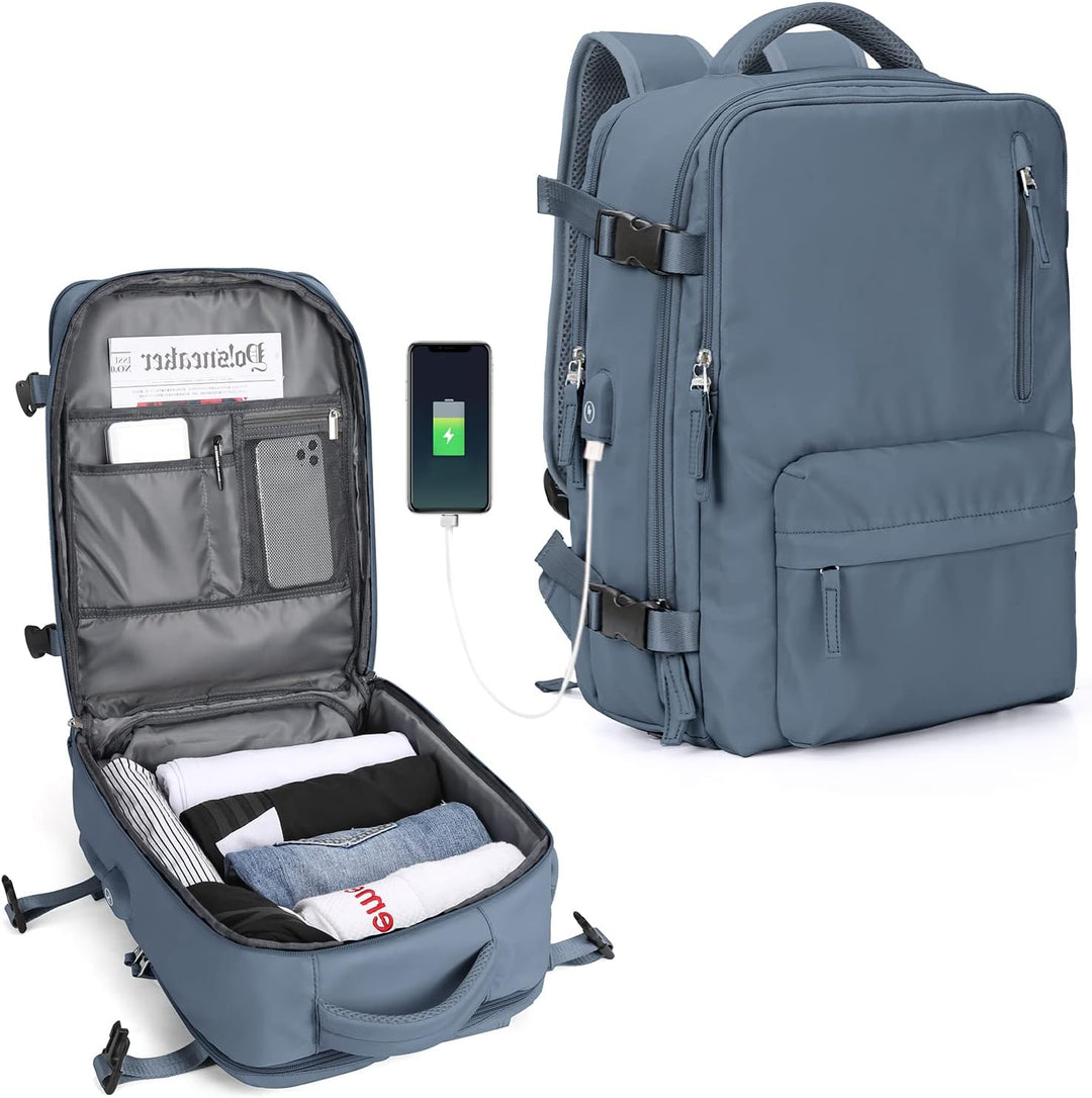 Tech-ready unisex laptop bag with multiple compartments & adjustable shoulder strap for devices.
