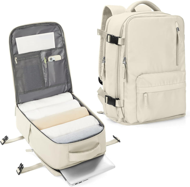 Durable multi-compartment laptop bag, unisex, with adjustable strap for school, work, or travel.