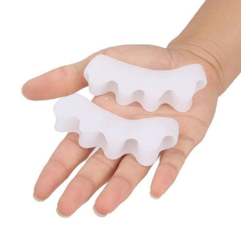 Unisex orthopedic gel silicone toe corrector for bunion relief, foot alignment, & pain-free comfort.