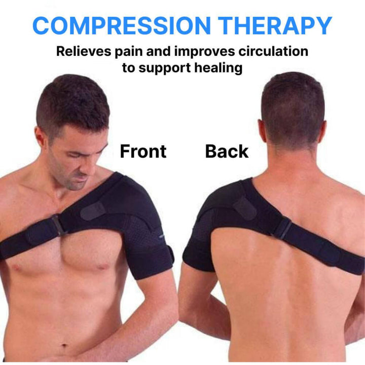 New4 adjustable shoulder support brace for recovery aid, designed for sports injuries