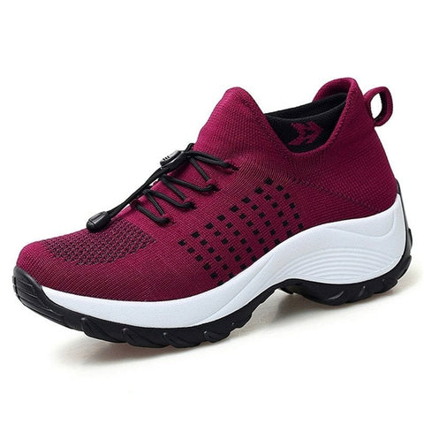Close-up of memory foam insole in Unisex Orthopedic Stretch Cushion Walking Shoes for support