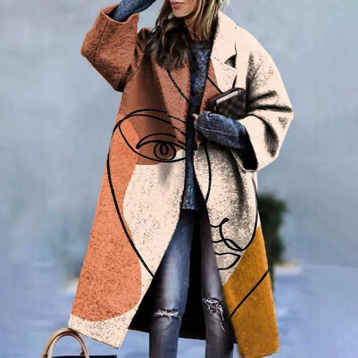 Chic oversized unisex coat, perfect for a stylish and comfortable modern fashion statement.