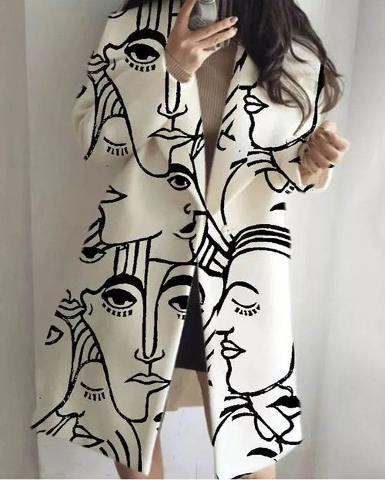 Stylish oversized unisex coat for ultimate comfort and versatile trendy outerwear.