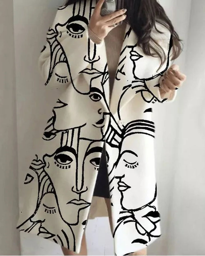 Stylish oversized unisex coat for ultimate comfort and versatile trendy outerwear.