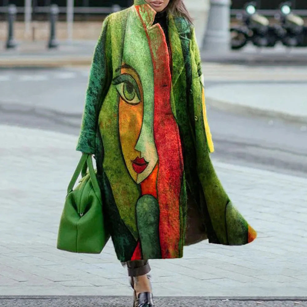 Modern unisex oversized jacket, ideal for versatile all-season fashionable outerwear.