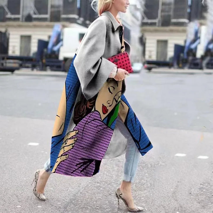 Stylish oversized jacket, a comfortable and versatile unisex coat for modern fashion.