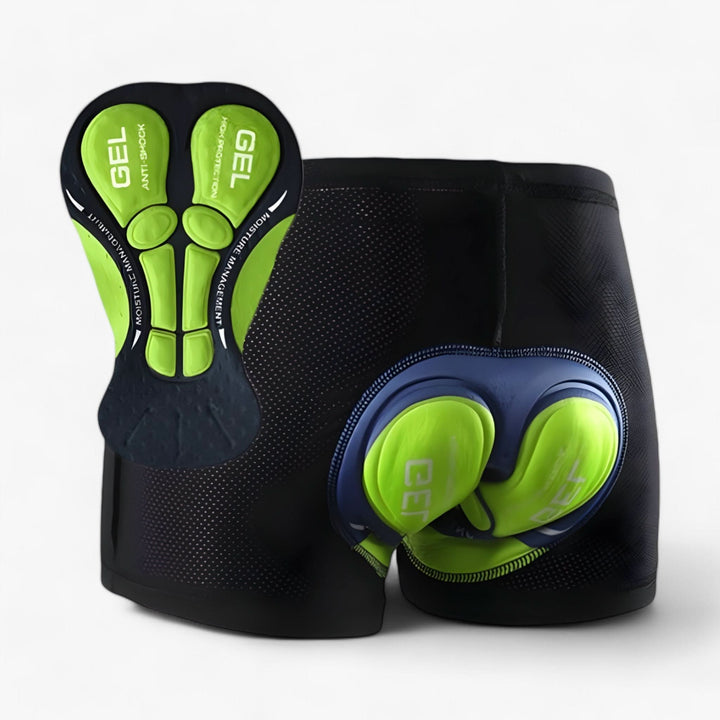 Protective unisex motorcycle riding shorts with enhanced gel padding for ultimate comfort & impact absorption.