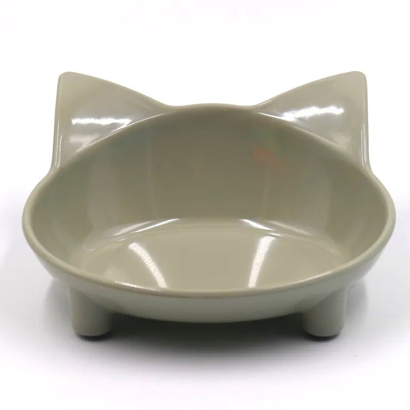 Durable cat & dog food bowl with fun cat ear design. Easy-clean pet dish for daily feeding and hydration.