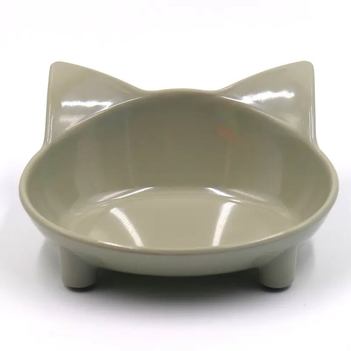 Durable cat & dog food bowl with fun cat ear design. Easy-clean pet dish for daily feeding and hydration.