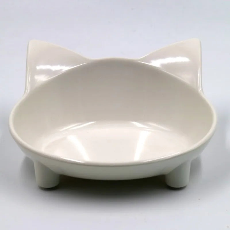 Functional & cute cat ear design pet feeding bowl. A modern, easy-clean dish for dogs, cats, kittens & puppies.