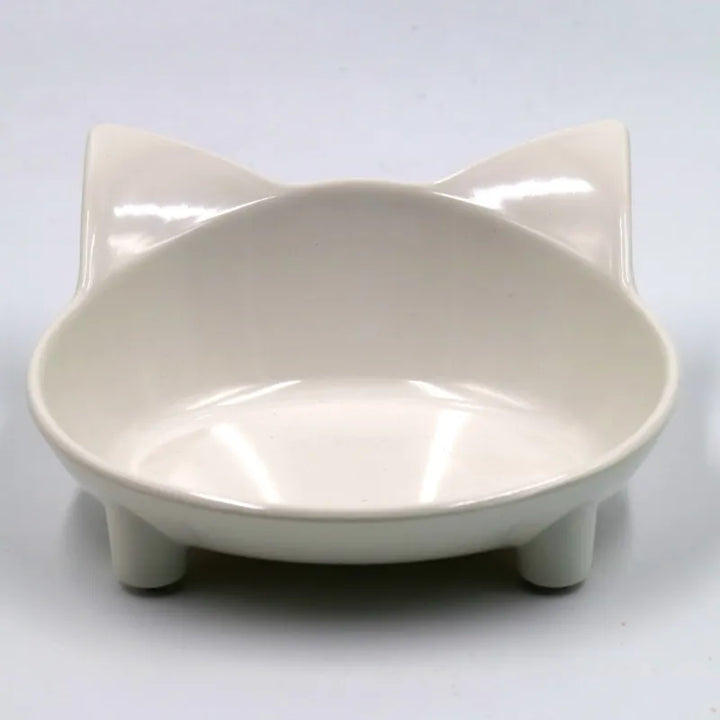 Functional & cute cat ear design pet feeding bowl. A modern, easy-clean dish for dogs, cats, kittens & puppies.