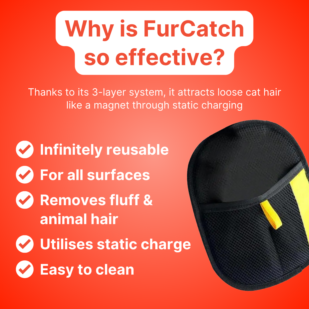 Durable pet hair remover glove, ambidextrous design for effective fur and lint collection.