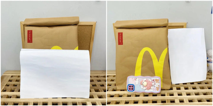 Trendy fast food print casual backpack, spacious for school, travel, or a unique gift for all.