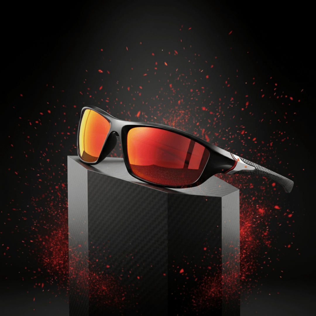 Unisex Polarised Sunglasses, black frame, UV400 protection for reduced glare & clear vision.