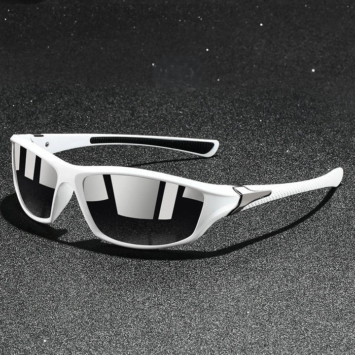Unisex sunglasses with secure fit, polarised & UV400 protection for active lifestyles.