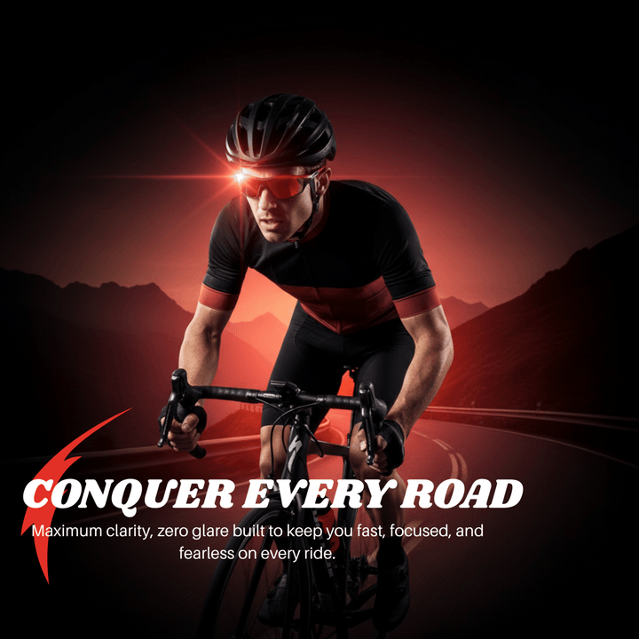 Polarised unisex sunglasses for day & night driving, anti-glare, full UV400 eye protection.