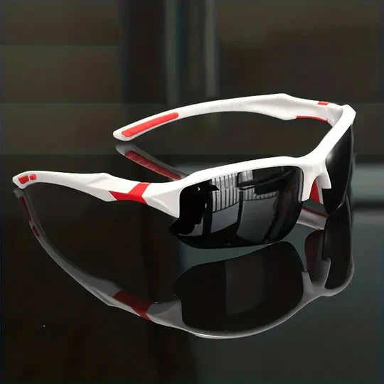 Lightweight unisex polarized sports sunglasses, ideal for outdoor activities and UV protection