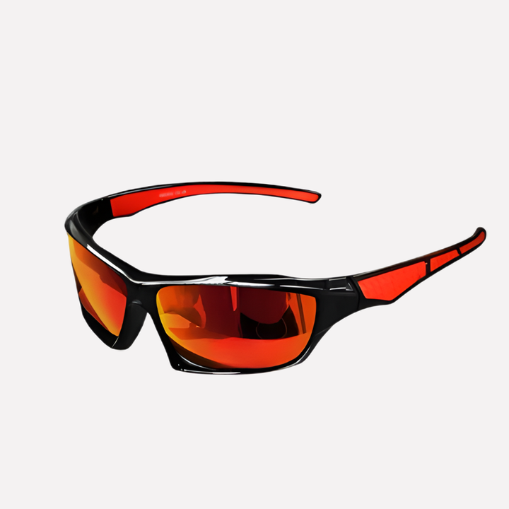 Unisex polarized UV400 sports sunglasses for running and cycling, black frame