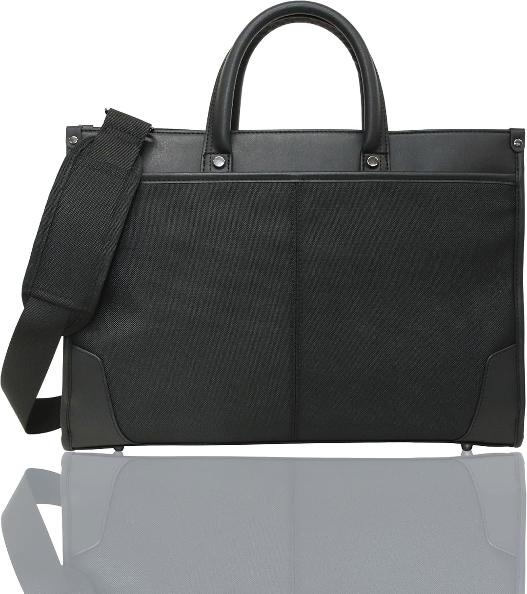 Unisex professional 2-way business briefcase with organized compartments for laptop & documents.