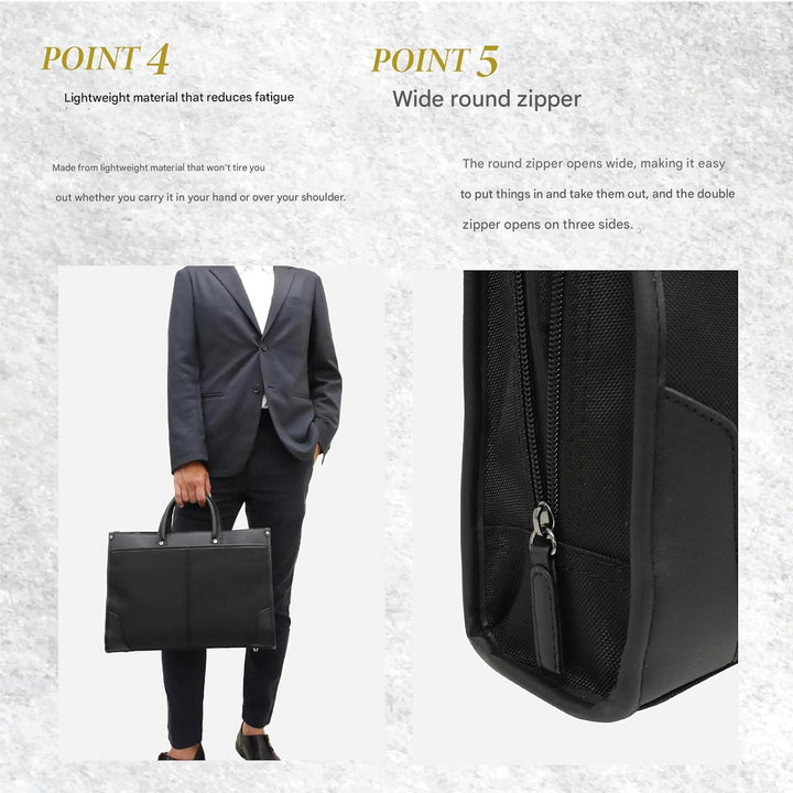 Stylish leatherette unisex professional work bag, perfect as a messenger or laptop bag with storage.